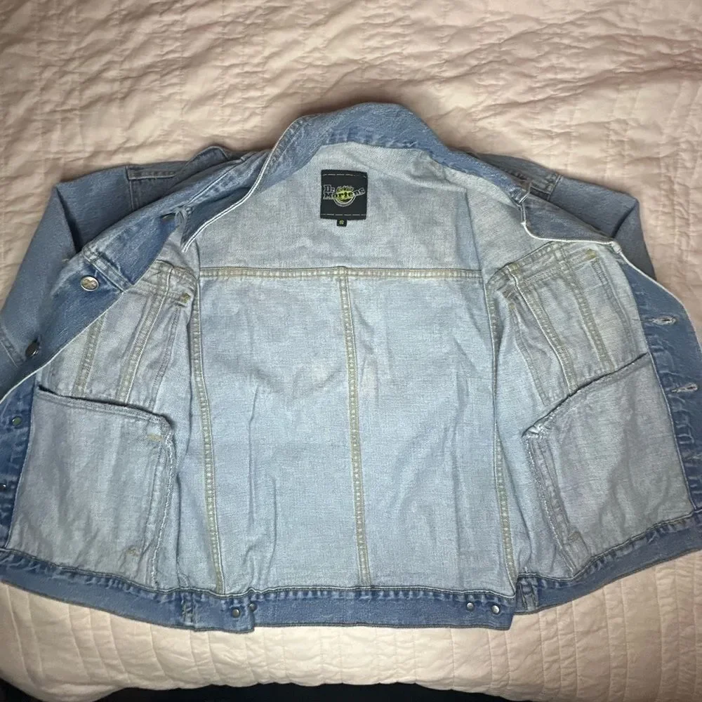 Vintage Dr. Martens Denim Bomber Style Trucker Jean Jacket Size Small